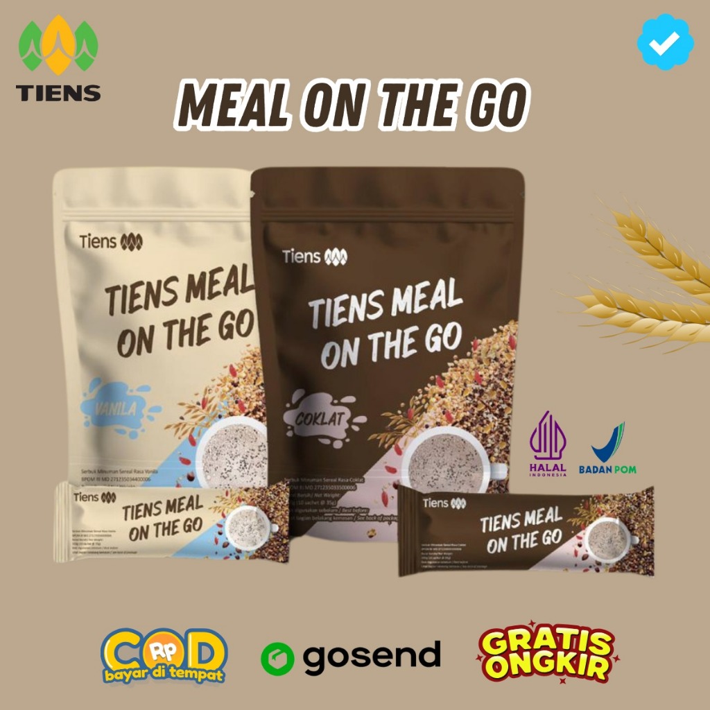 

Tiens Meal On The Go Minuman Bergizi Diet Pengganti Makan Sarapan Sehat Rendah Kalori Original Bpom Halal