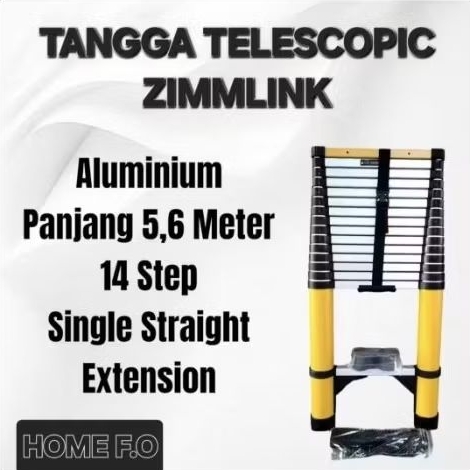 tangga telescopic ZIMMLINK panjang 4,2m /5,2m /6,2m /tangga teknisi