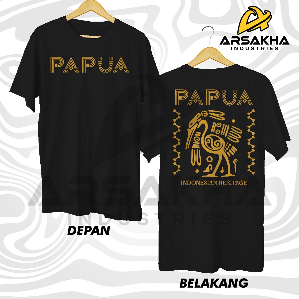 Kaos Papua Indonesian Heritage Culture Baju Distro by Arsakha Industries