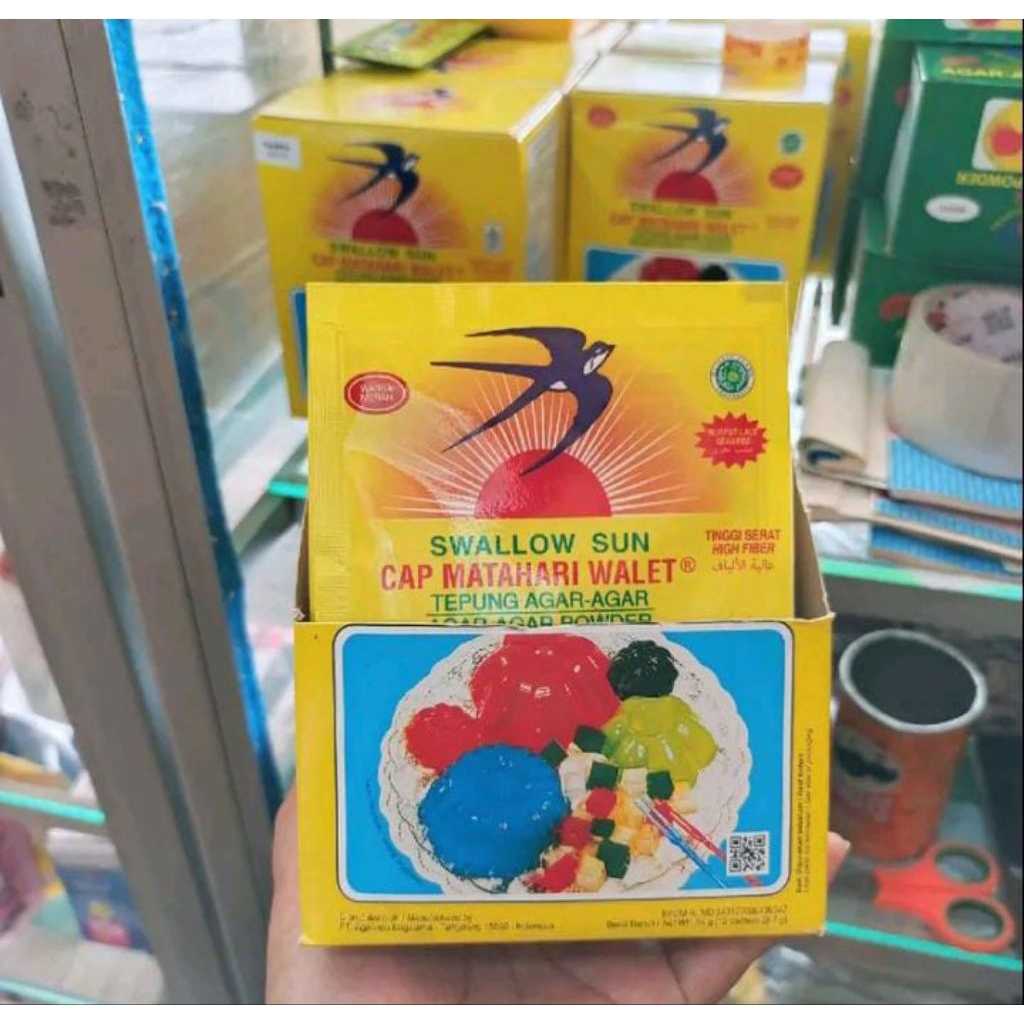

Swallow sun cap matahari - agar agar powder