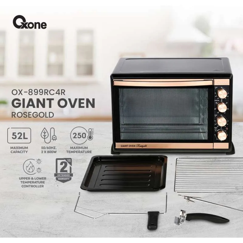 OXONE OX899RC4R Giant Oven 3in1 Series Kapasitas 52L - Jumbo Multifungsi