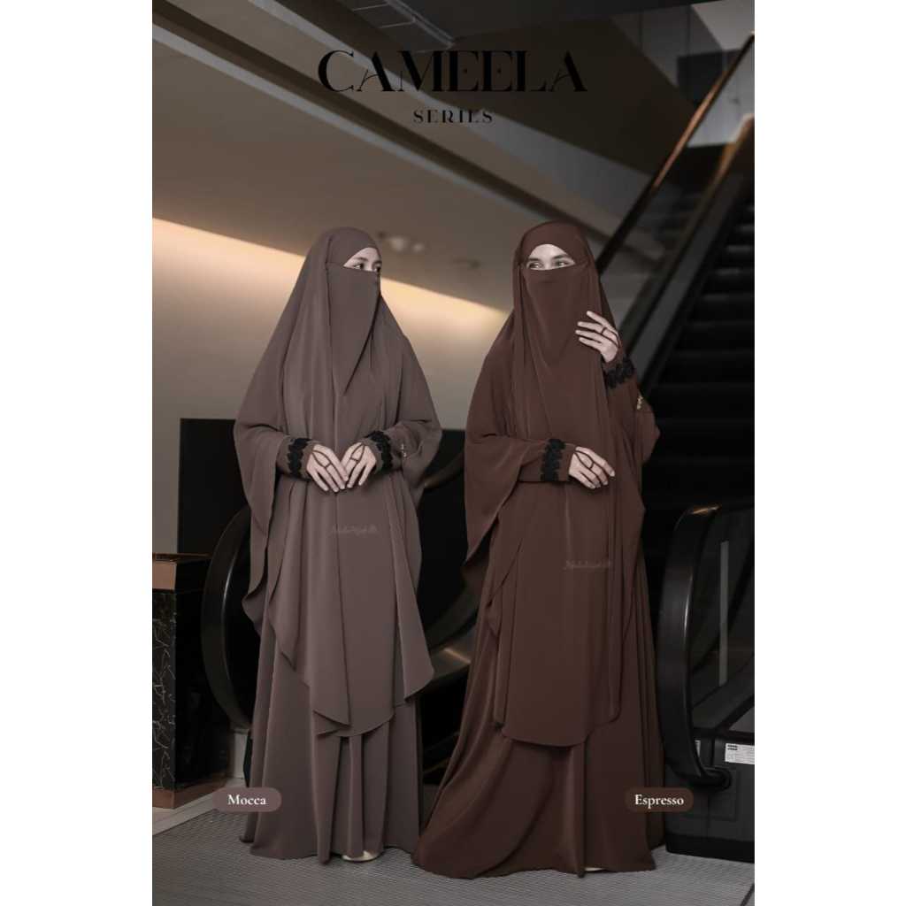 NEW GAMIS DEWASA MARBELLA ANTI UV CAMEELA BY AFADA HIJAB (SET FRENCH KHIMAR & NON PAD)