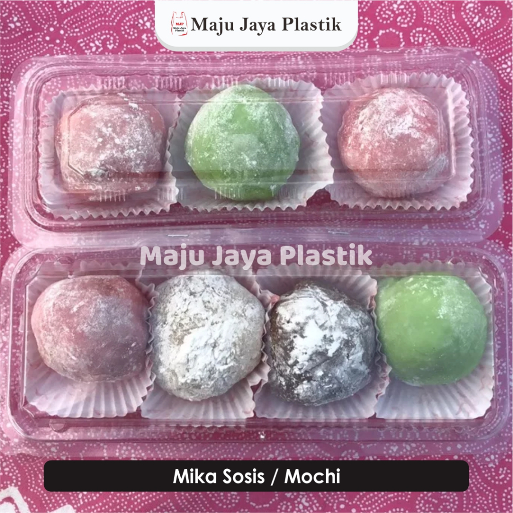 Mika Sosis Besar Tray Mika Hotdog Mika Kue Snack Buah Mochi Sate isi 3 Mika H24 (Isi 25 pcs)