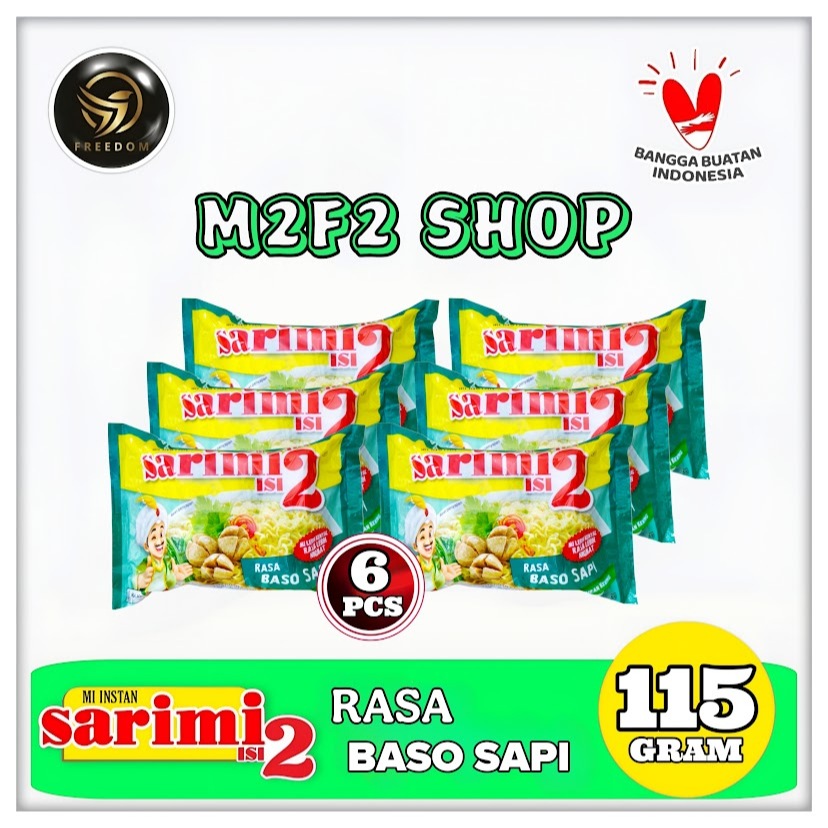 

Mie Sarimi Instant Kuah Isi 2 Rasa Baso Sapi | Bag - 115 gr (Kemasan 6 Pcs)