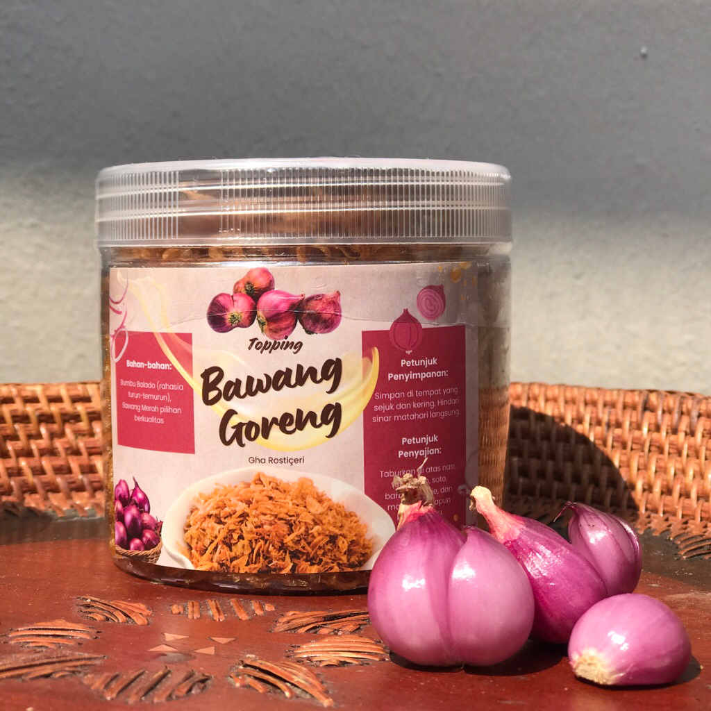 

Gha Rosticeri Bawang Goreng 130gr Taburan Topping Garnish Makanan
