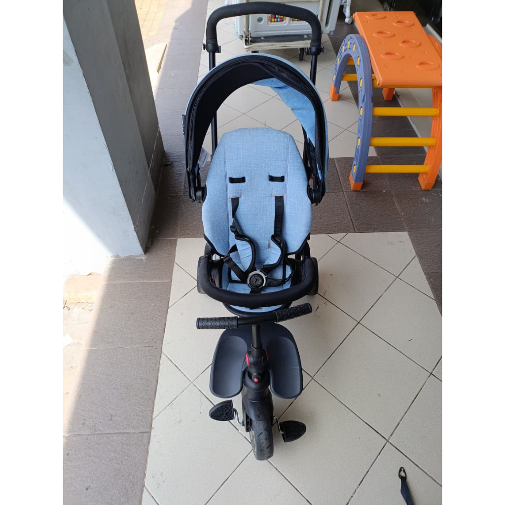 PRELOVED JABODETABEK ONLY - Smartrike Smartfold 700 8 In 1 Tricycle – Light Blue