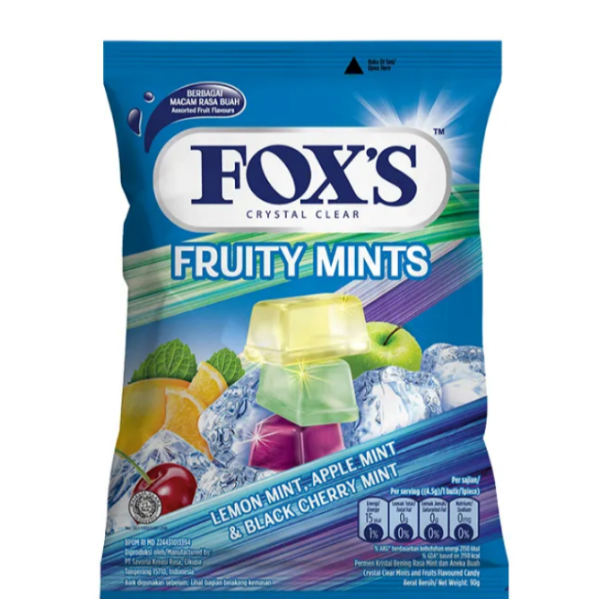

FOXS FRUITY MINTS BAG 90GR(8997212800332)