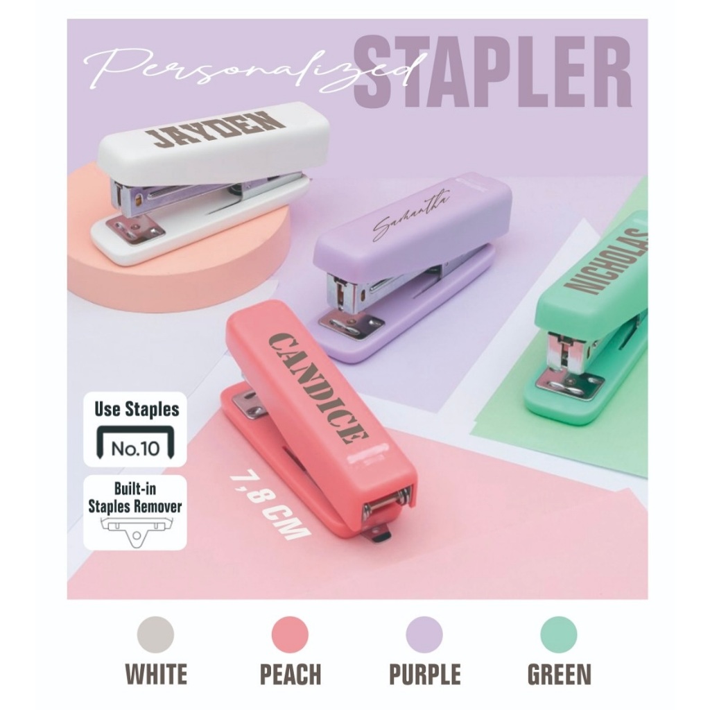 

Stapler jepretan custom nama free isi staples