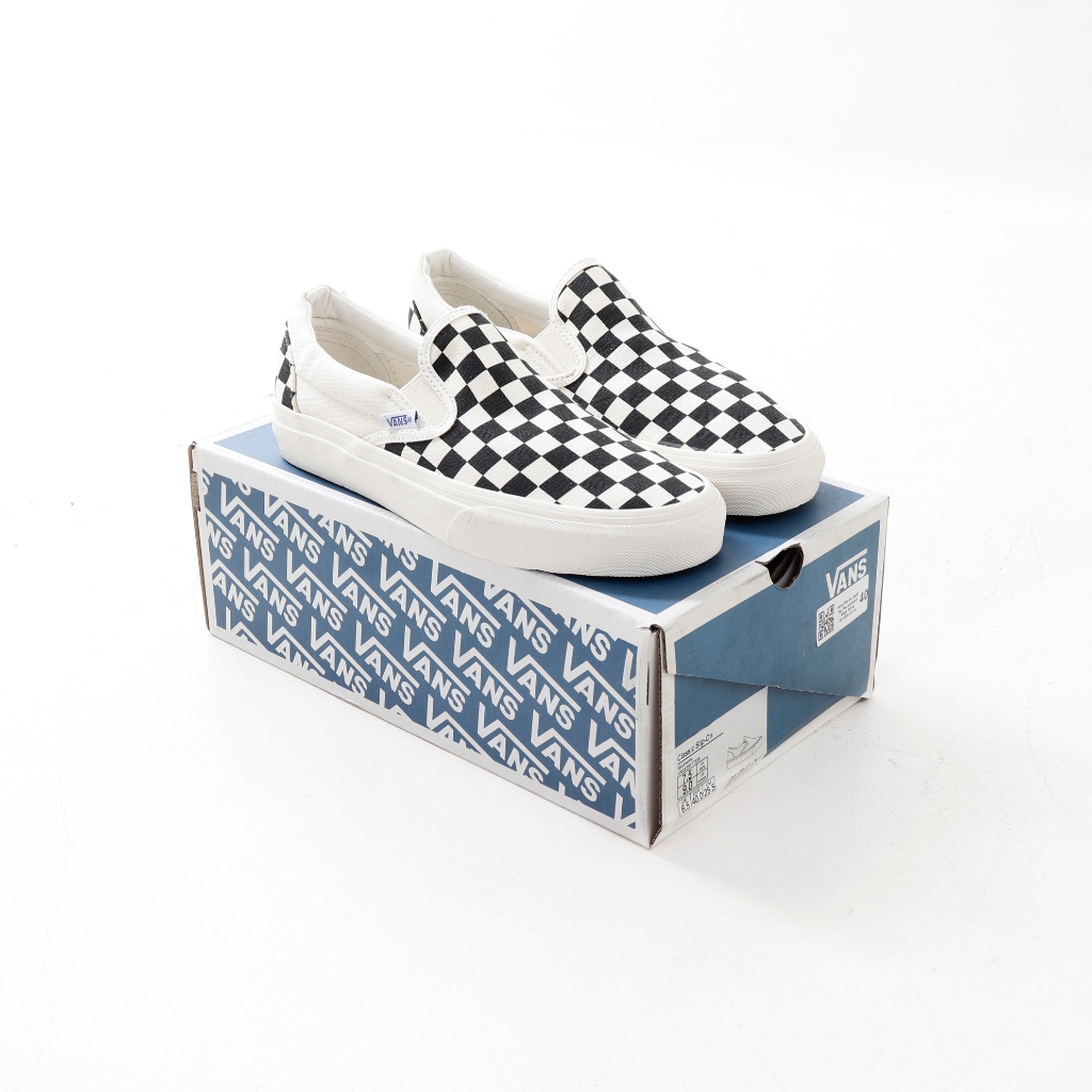 Vans Slip On Vault Og Checkerboard Black White