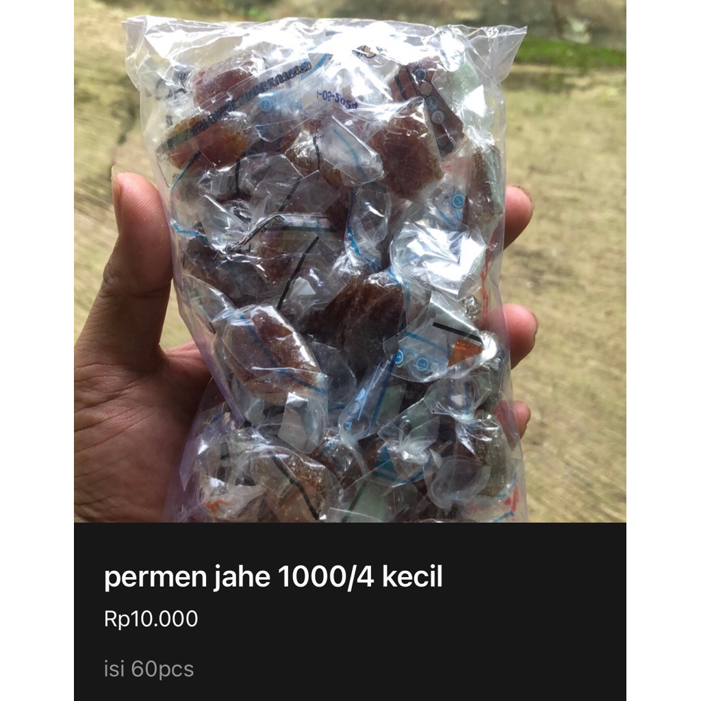 

harga pabrik permen jahe isi 60pcs