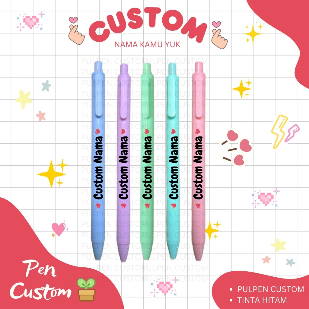 

PULPEN CUSTOM NAMA PEN TINTAL GEL 0,5 PEN MURAH
