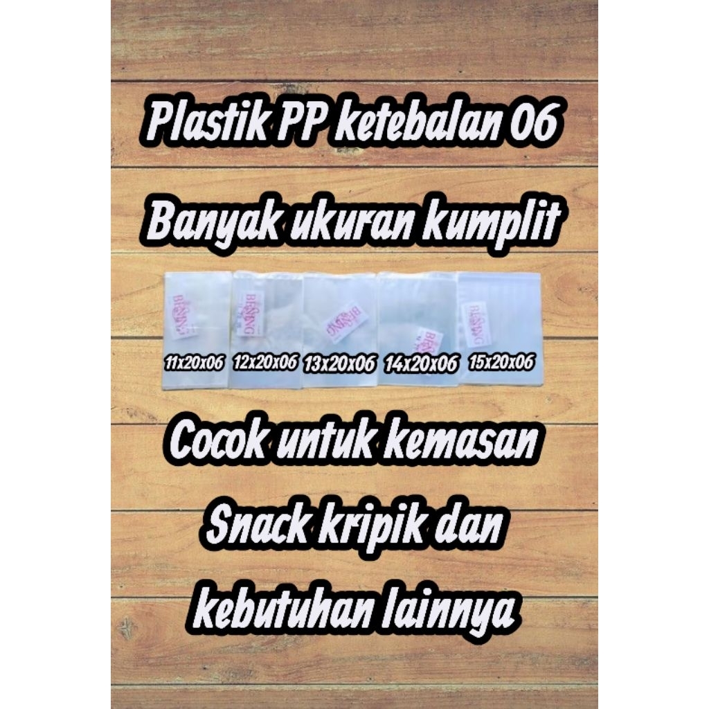 plastik PP tebal 06 11x20 12x20 13x20 14x20 15x20