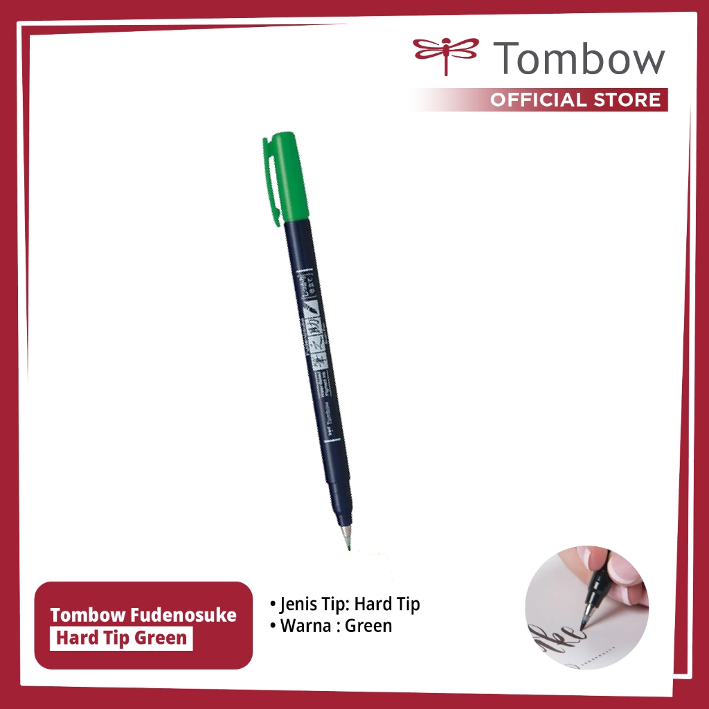 

Tombow Fudenosuke Hard Tip Green