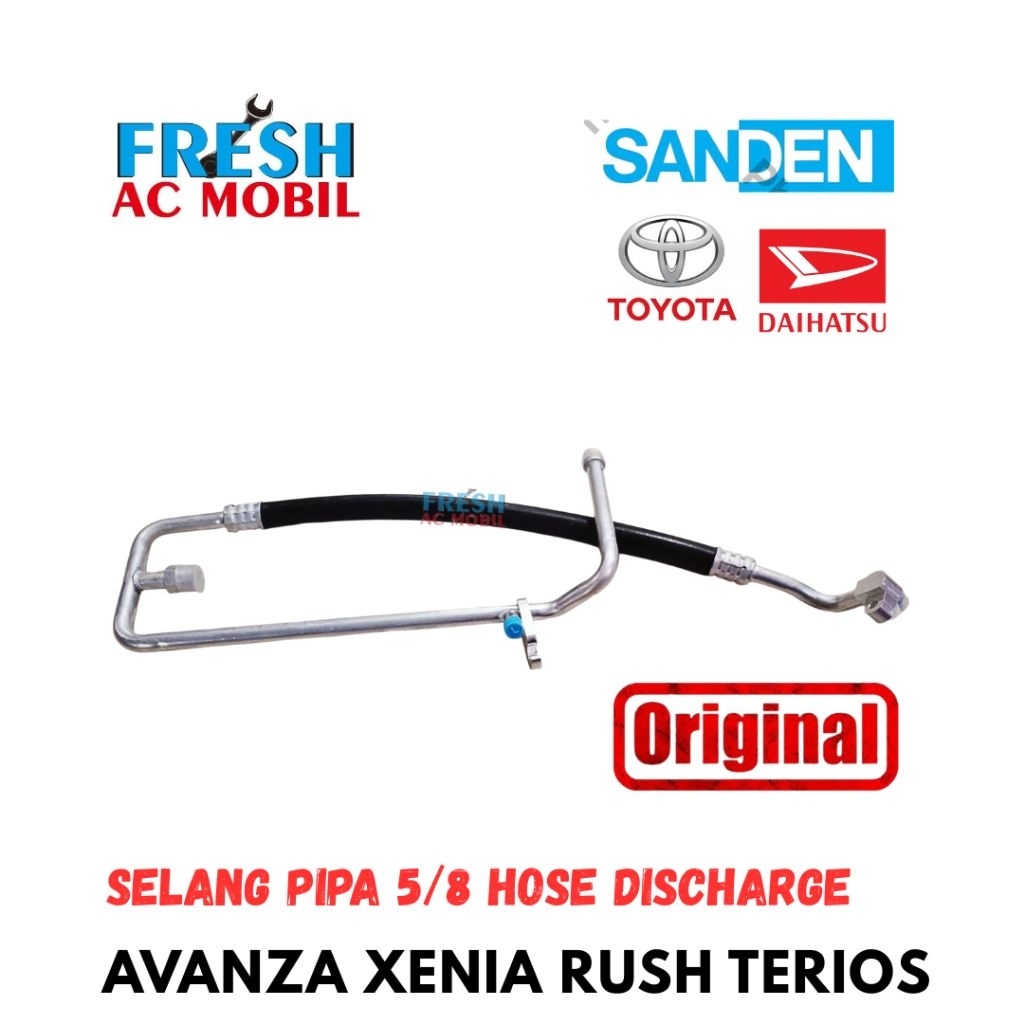 Selang Pipa AC 5/8 Avanza Xenia Rush Terios 2004 s/d 2011 Original Sanden Hose Suction Pipa selang A
