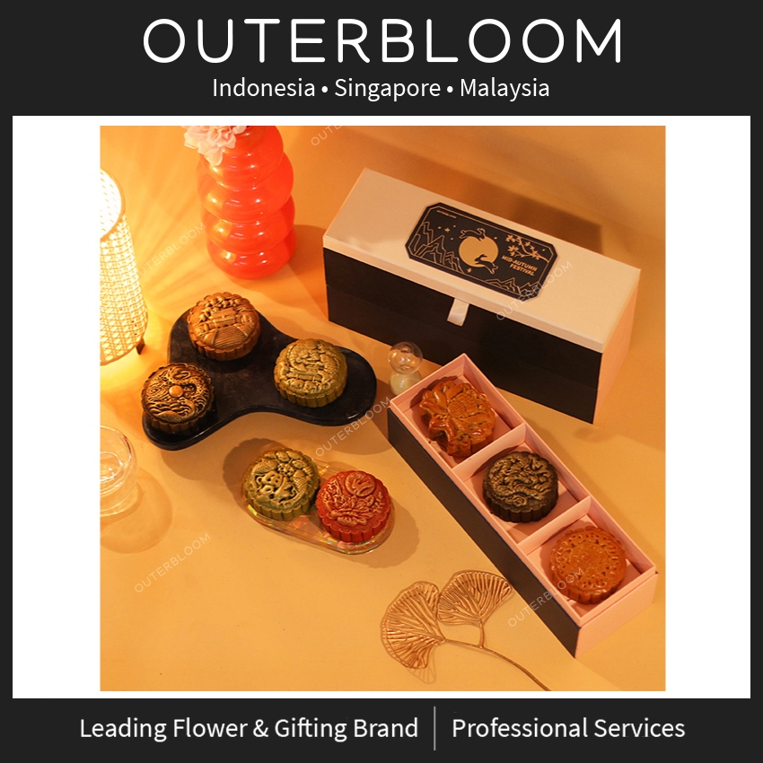 

Outerbloom Kue Bulan - Mooncake Mid Autumn Cake - 6 Pilihan Rasa