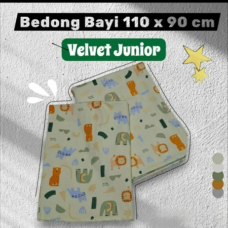 Bedong Bayi Velvet Junior ukuran 110 x 90 cm | Ready Stock | Ecer Satuan