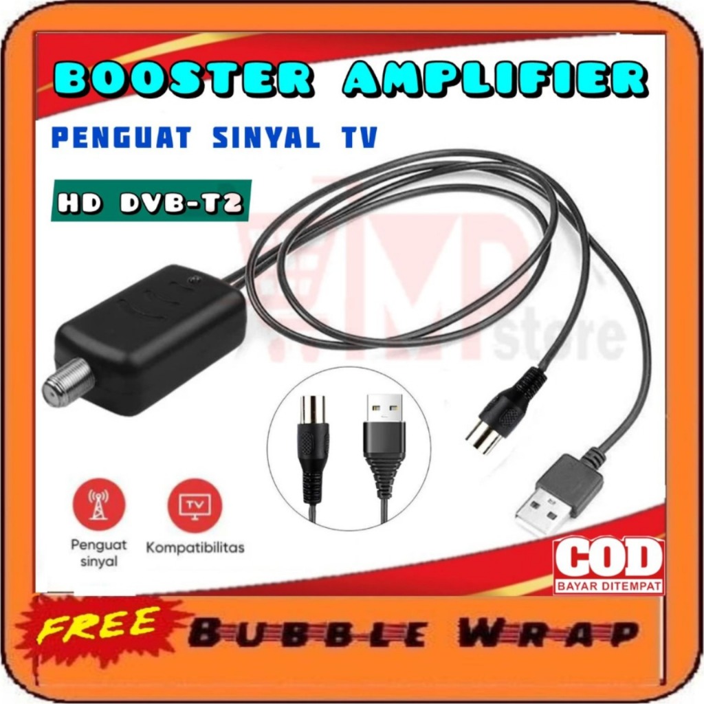 Penguat Sinyal Antena Tv Digital Boster Booster Dvb T2