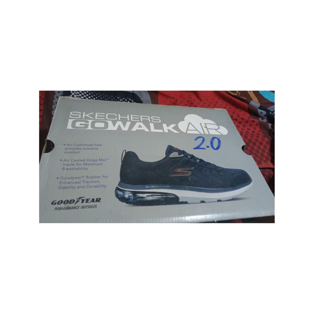 Sepatu Skechers Go Walk Air 2.0 Black/Red