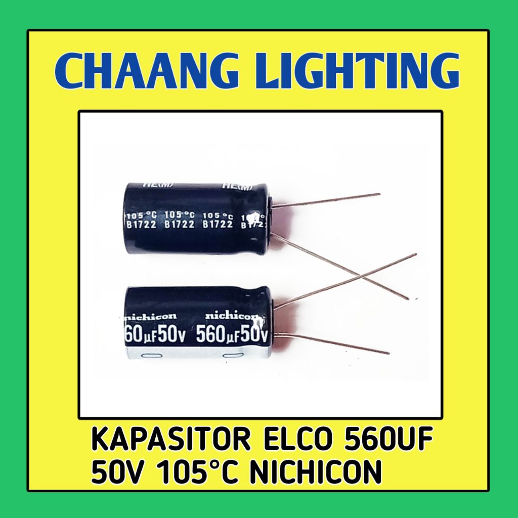 560UF 50V KAPASITOR ELKO 560UF 50V CAPASITOR ELCO 560UF 50V ELCO 560UF 50V 105°C
