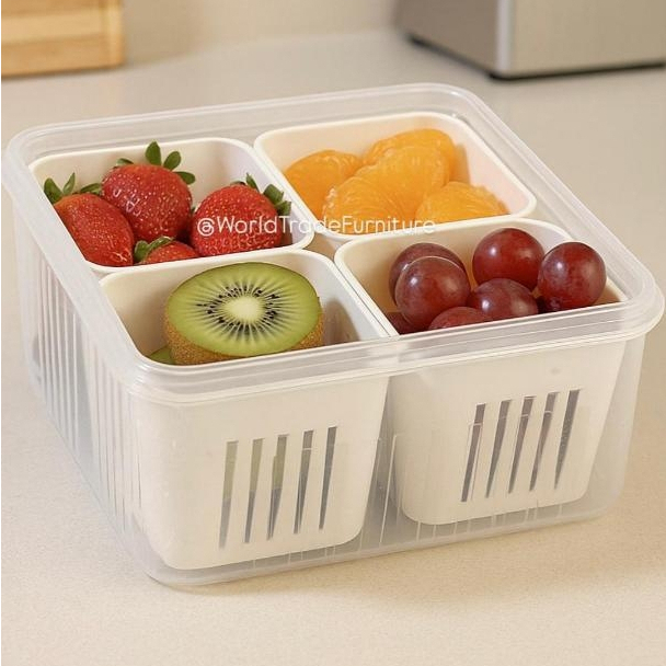 Food Storage Container for Kitchen - Food Container for Fridge and Freezer - Organizer Kulkas