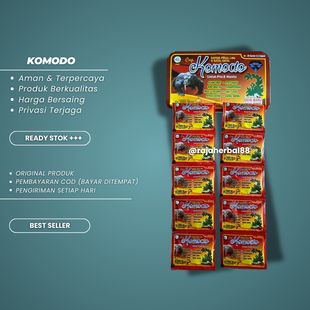 

Komodo Renceng 20 Sachet Kapsul Asam Urat
