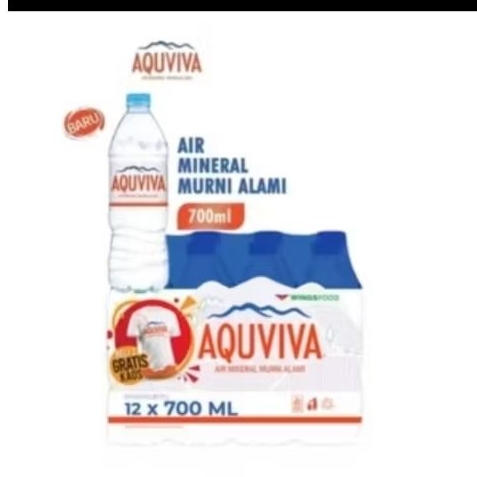 

AQUVIVA AIR MINERAL MURNI ALAMI BOTOL ISI 12 X 700ML