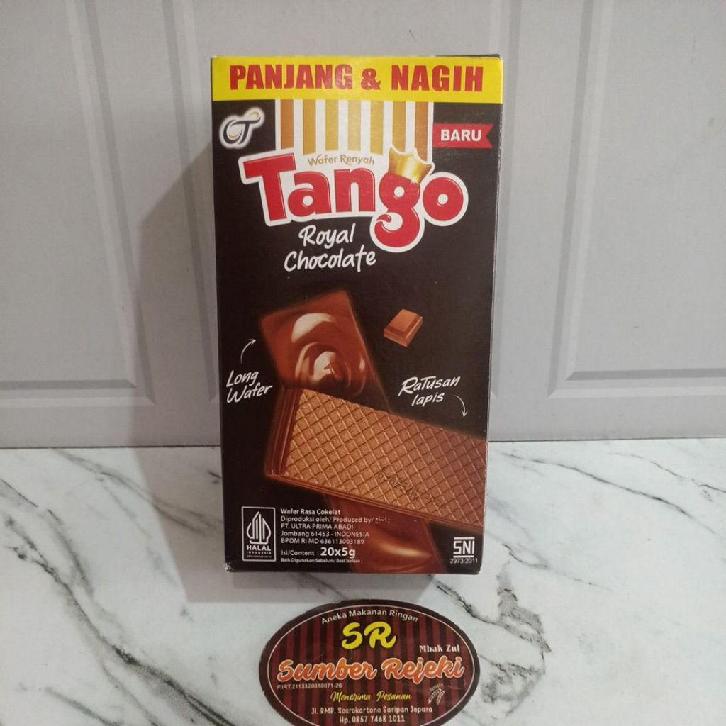 

TANGO WAFER RENYAH ROYAL CHOCOLATE ISI 20 BUNGKUS