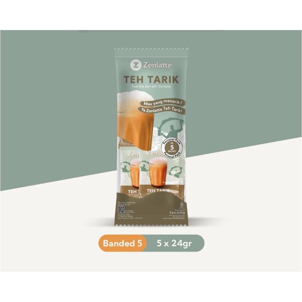 

Zenlatte Teh Tarik - Banded 5 | Teh Tarik Powder | Bubuk Teh Tarik