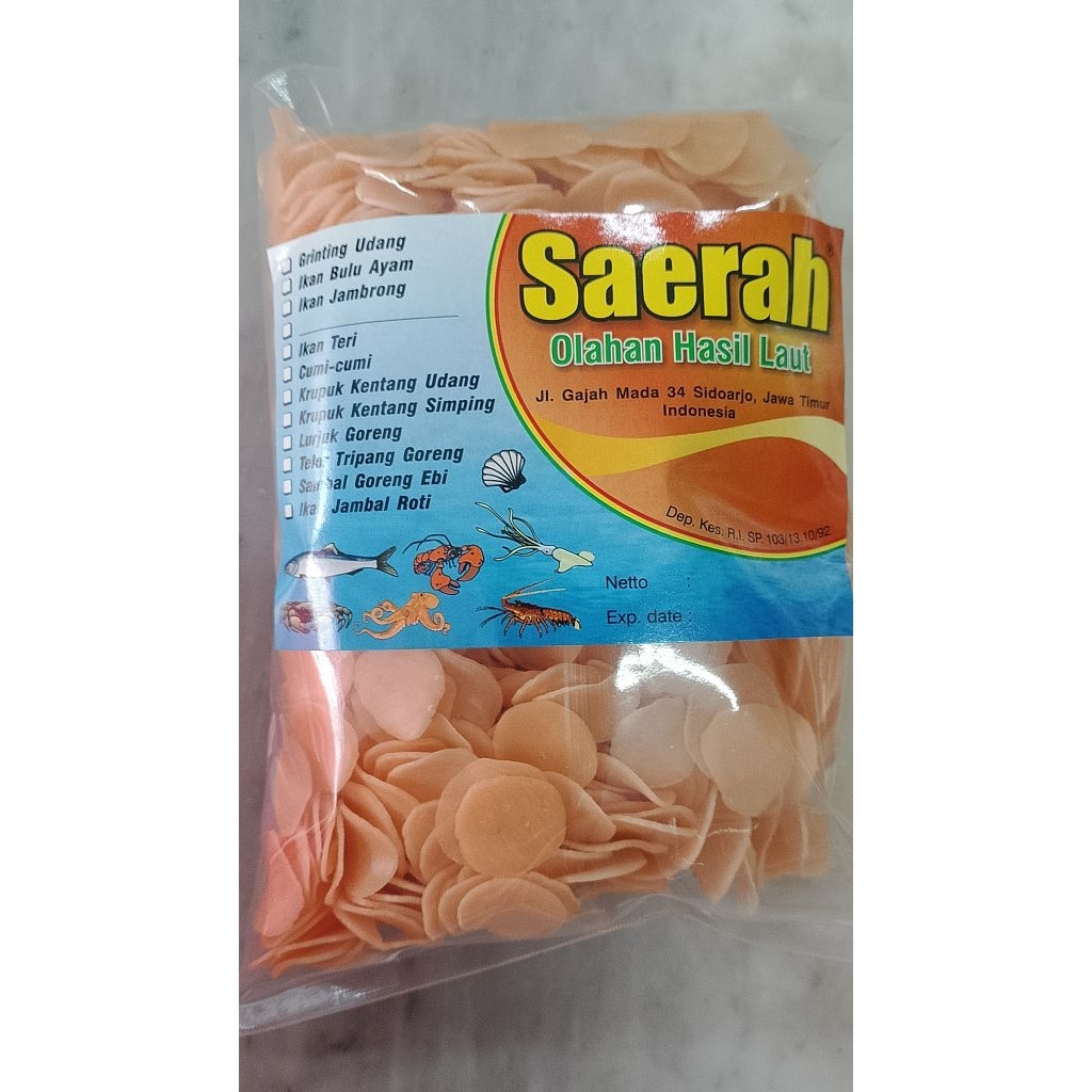 

Krupuk Sari Udang Mini Saerah Ny. Siok