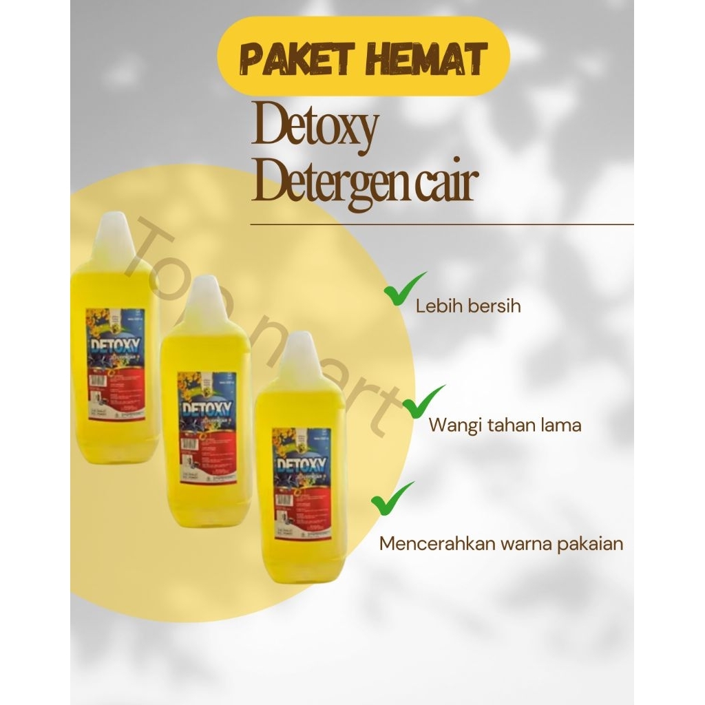 paket detoxy detergen laundry | detergen laundry | sabun laundry
