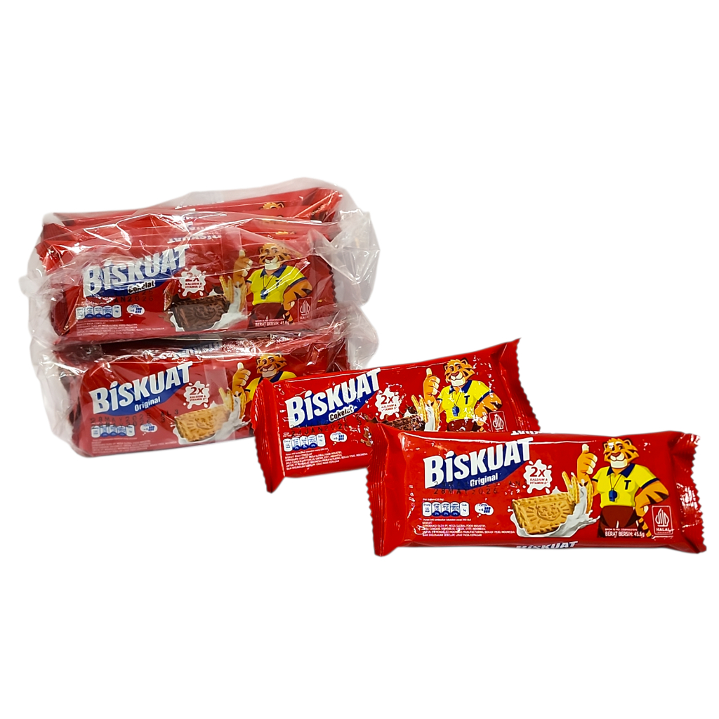 

Biskuat Biskuit Susu BIG Size PACK - ISI 4 BKS x 45 GR