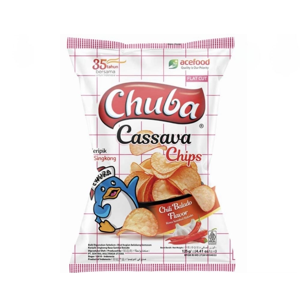 

Chuba Keripik Singkong 125gr Rasa Balado