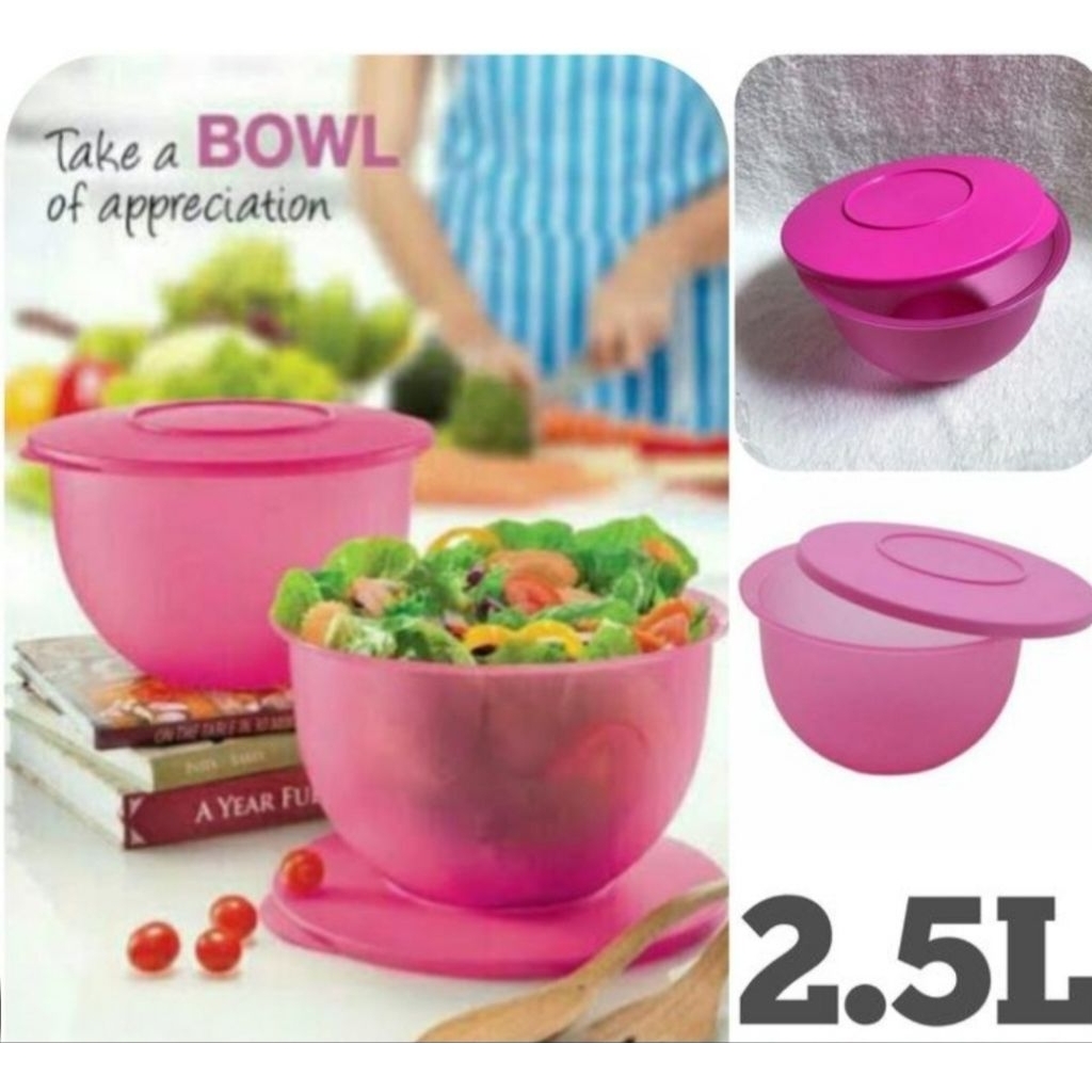 Expression Bowl 2.5L Wadah Penyimpanan Tupperware ORI