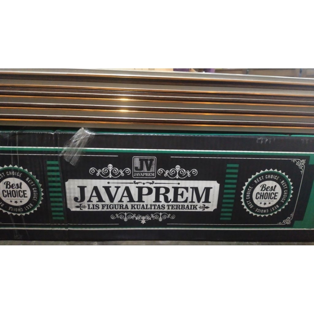 LIST PIGURA PVC LEBAR 6CM/LIST PIGURA BATANGAN PANJANG 4 METER/AKSESORIS PLAFON PVC met JAVAPREM