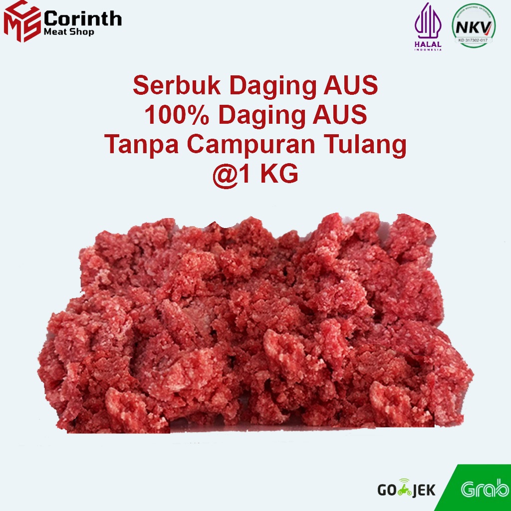 

SERBUK DAGING AUS 1 KG 100% DAGING TANPA CAMPURAN TULANG / AUS IMPORT BEEF / UNTUK PAKAN HEWAN / HALAL / NKV / BERSIH / SEHAT /