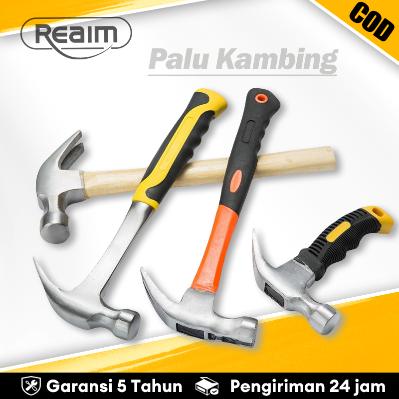 Palu Kambing / Palu Bogem Batu / Martil Gagang Fiber Anti Slip /Alat Pertukangan Bangunan Penghancur