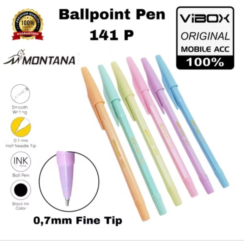 

[drg]Montana Ginta Hitam/Pulpen/Pena/Bolpoint 141P Black Pen