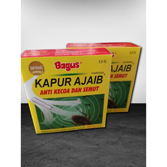 Bagus Kapur Ajaib 1 Kotak/ 12 Pcs / Kapur Bagus / Kapur Ajaib Anti Kecoa Semut