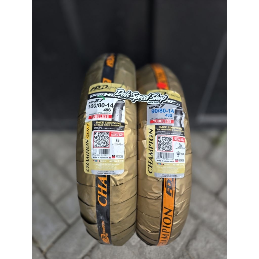 BAN DONAT FDR MP27 90/80 100/80 RING 14