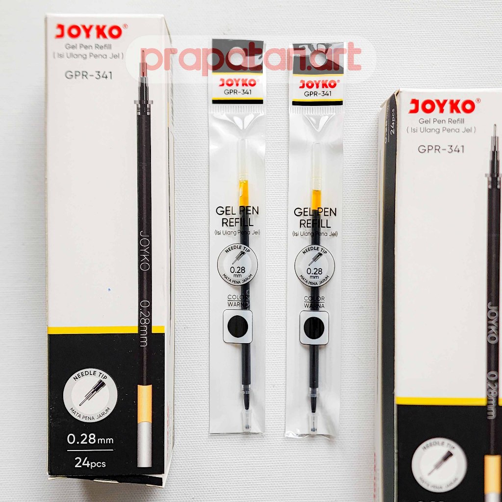 

Joyko GPR-341 REFILL Gel Pen 0.28mm | Pena Jel Refill | Pulpen Refill