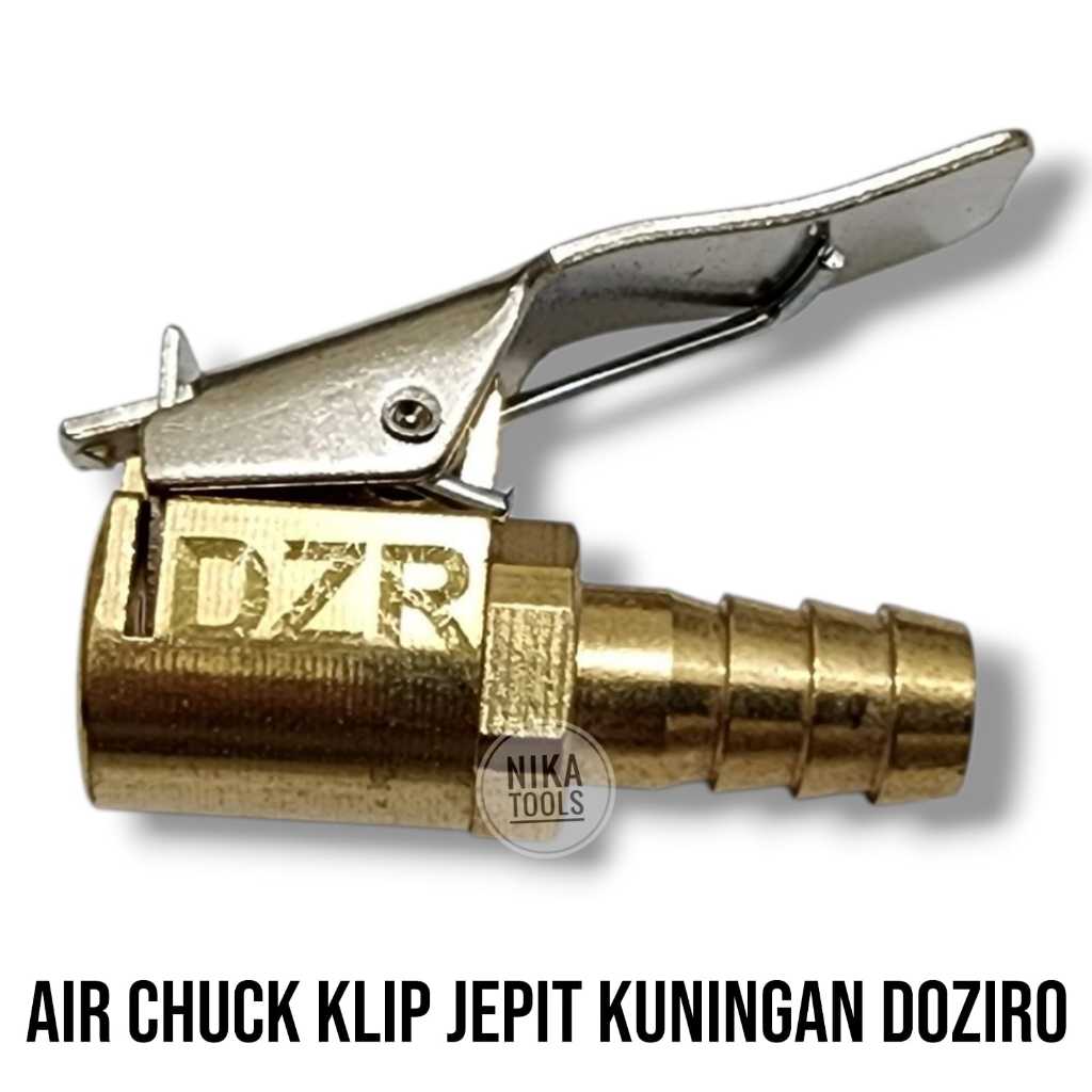 Air Chuck KLIP Tire Chuck Isian Isi Ban Jepit Kuningan