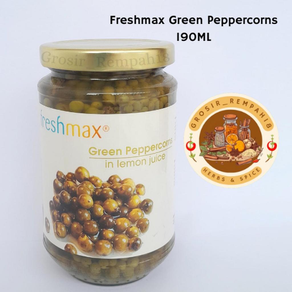 

Green peppercorns 190ml / lada hijau /merica hijau /freshmax green peppercorns