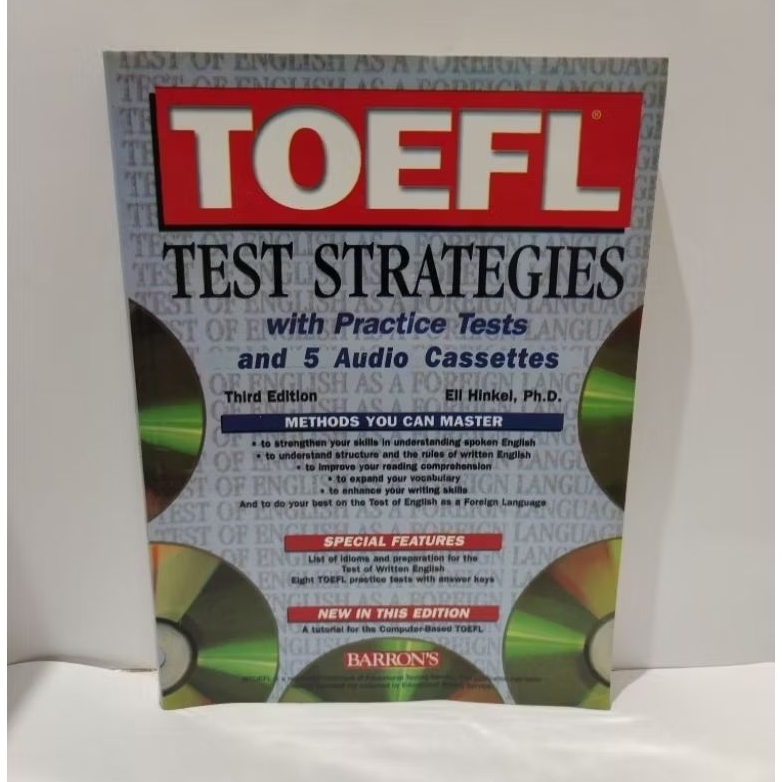 TOEFL TEST STRATEGIES WITH PRACTICE TESTS - BARRONS