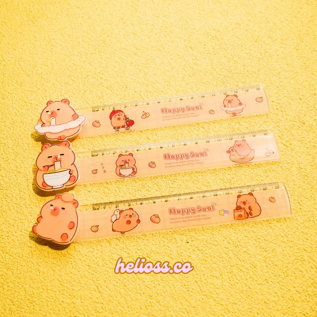 

PENGGARIS PUTAR CAPYBARA PANJANG 15CM SLIDING RULER PENGGARIS UNIK VIRAL LUCU MOTIF CAPYBARA KAPIBARA HELIOSS.CO
