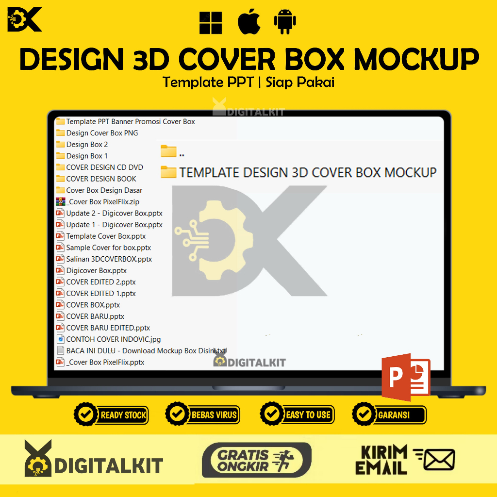 [T0310] TEMPLATE DESIGN 3D COVER BOX MOCKUP