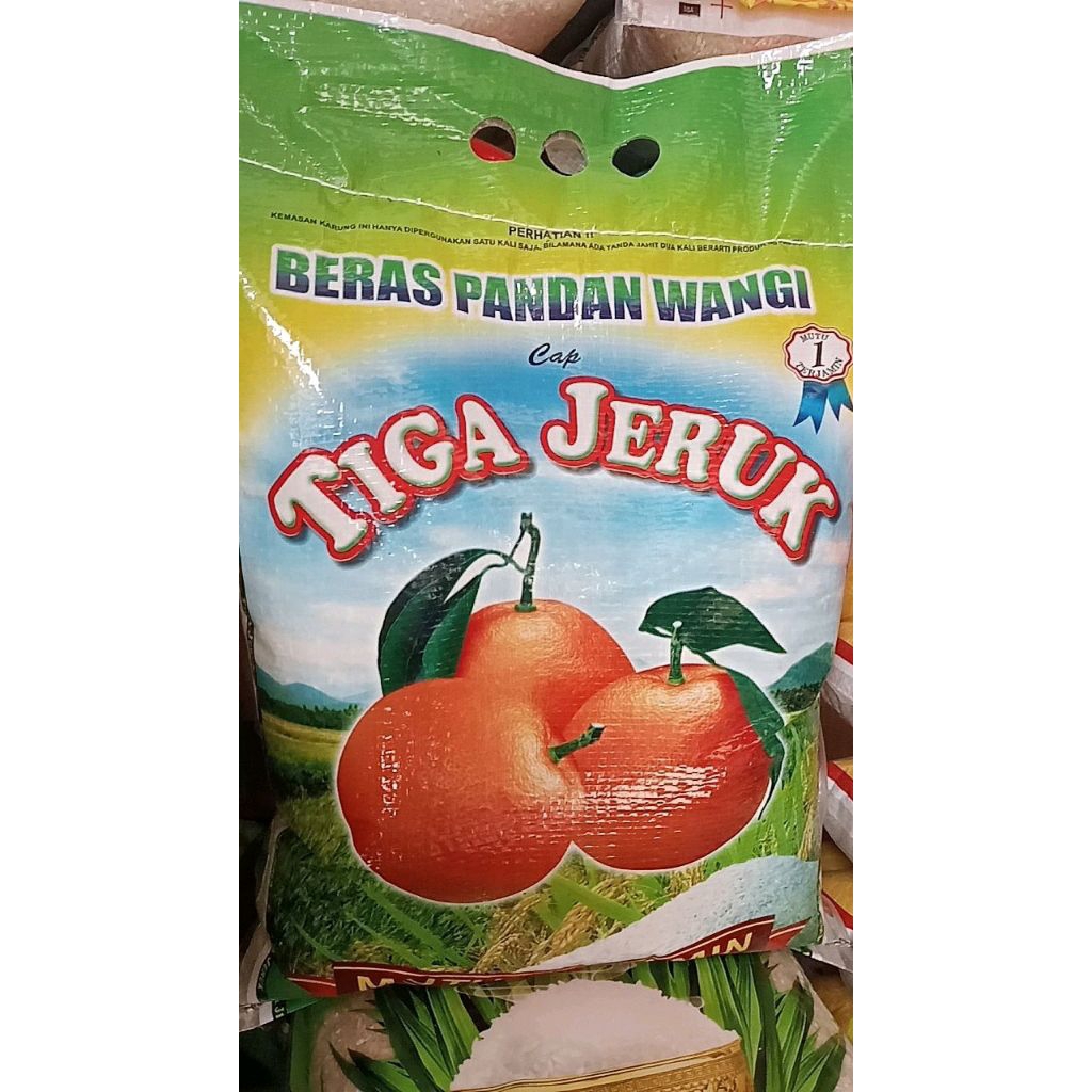 

♥️ Sembako murah ♥️ Beras tiga jeruk ukuran 5kg, 10kg dan 20kg