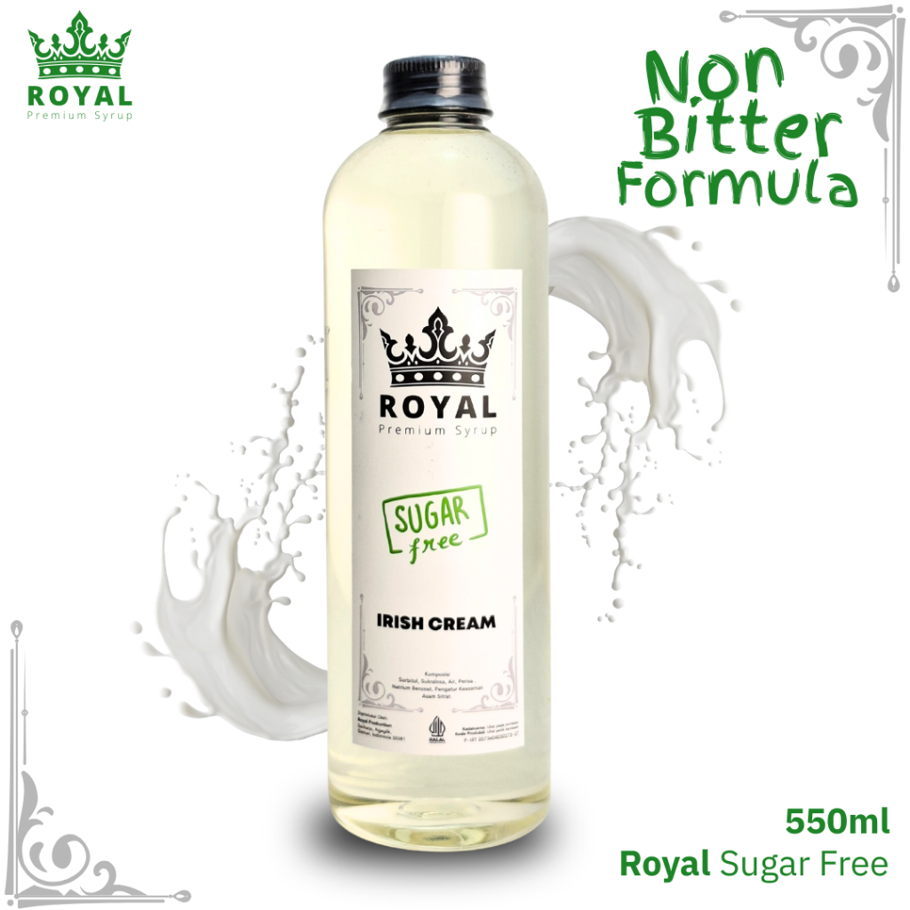 

ROYAL SUGAR FREE Irish Creme Keto Syrup / Sirup Irish Creme (550ml)