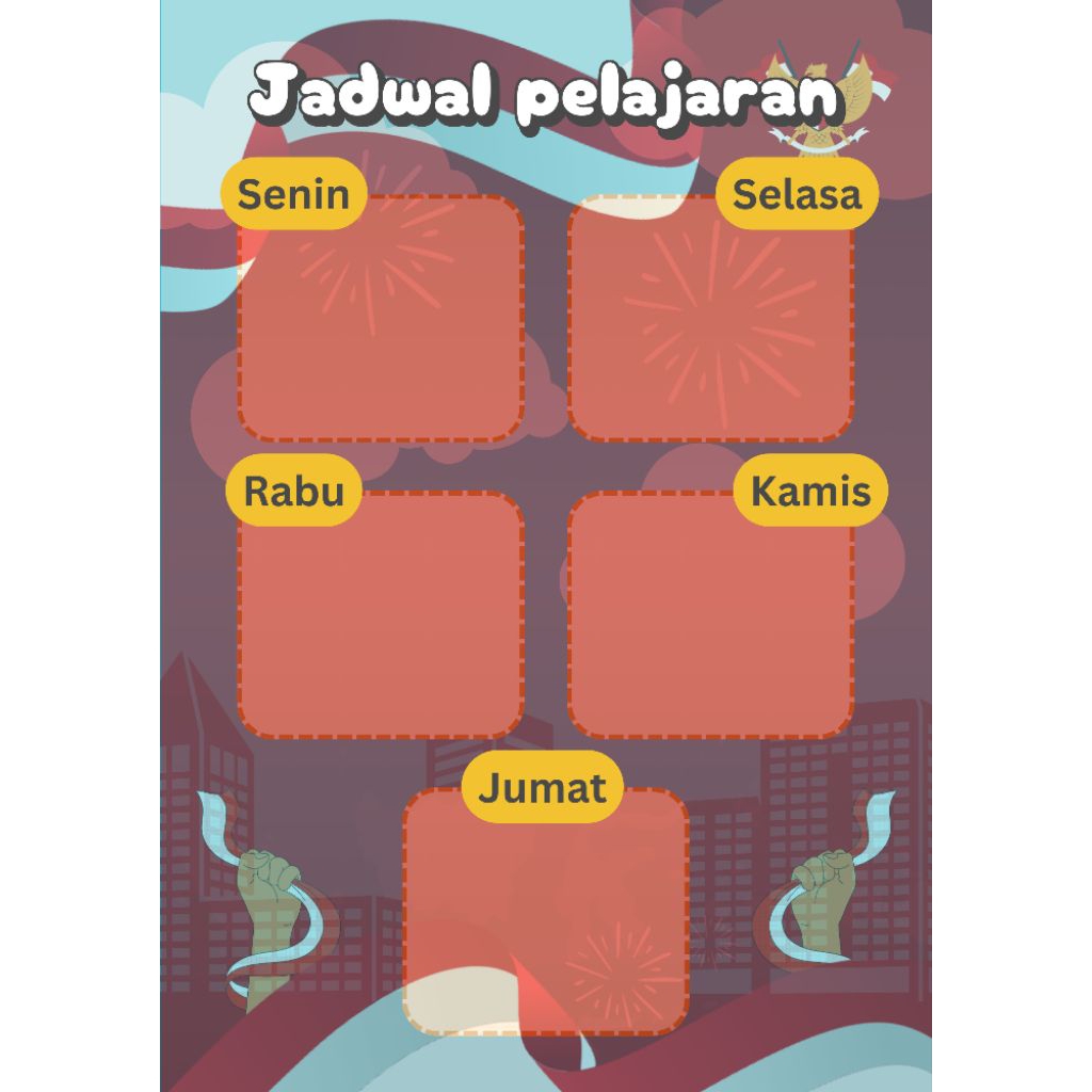 

JADWAL PELAJARAN SEKOLAH DESIGN HUT RI