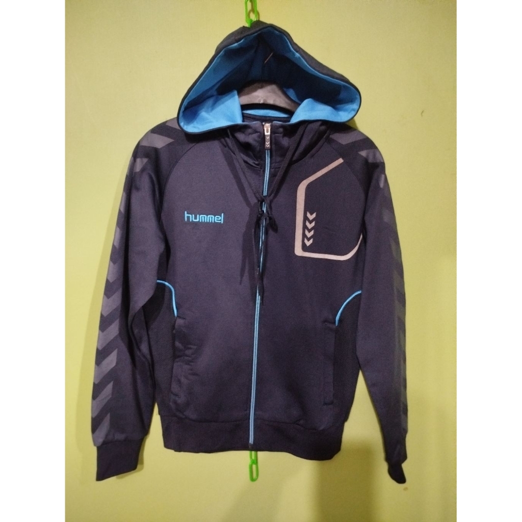 JAKET HOODIE FULL ZIPER HUMMEL TAPED REFLECTIVE