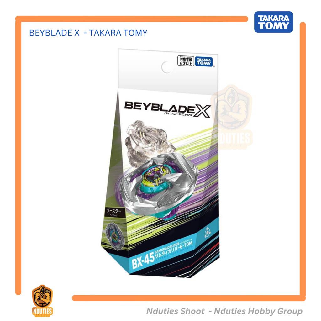 Beyblade X BX-45 Samurai Calibur Original Takara Tomy